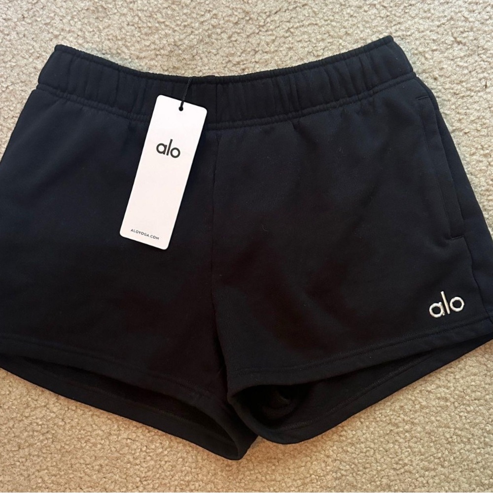 ALO Yoga Women's Athletic Black Shorts